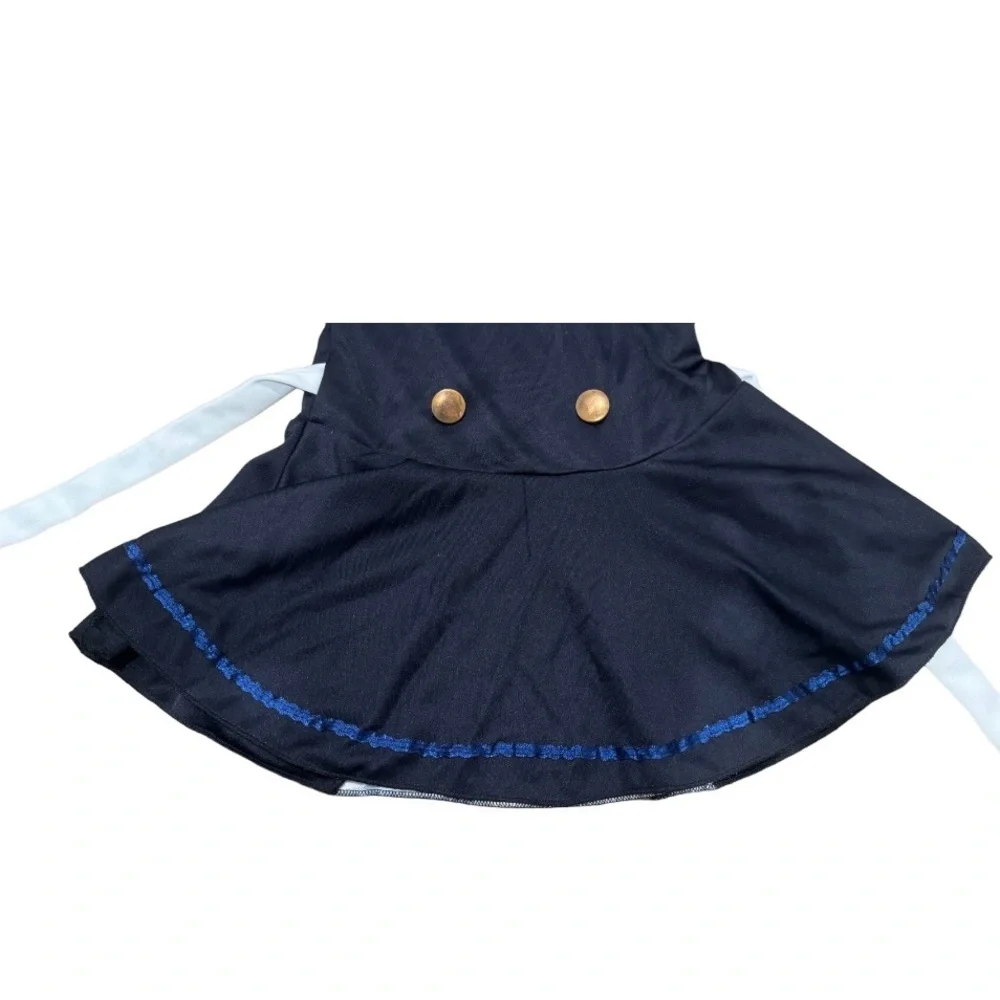 Baby Toddler Girls Nautical Sailor Flight Attendant Dress Costume size 3-4